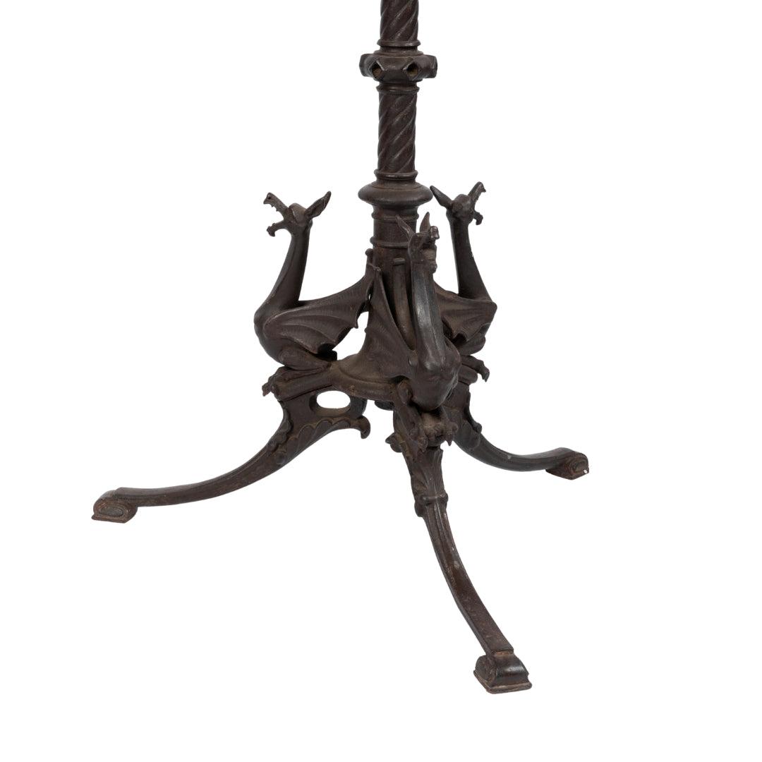 A 19TH CENTURY ORIENTALIST PEDESTAL TABLE IN CAST IRON - Galerie Rosiers