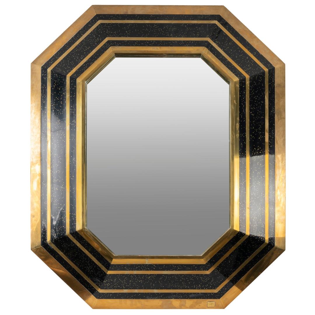 A FRENCH 20TH CENTURY MIRROR BY JEAN CLAUDE MAHEY. - Galerie Rosiers