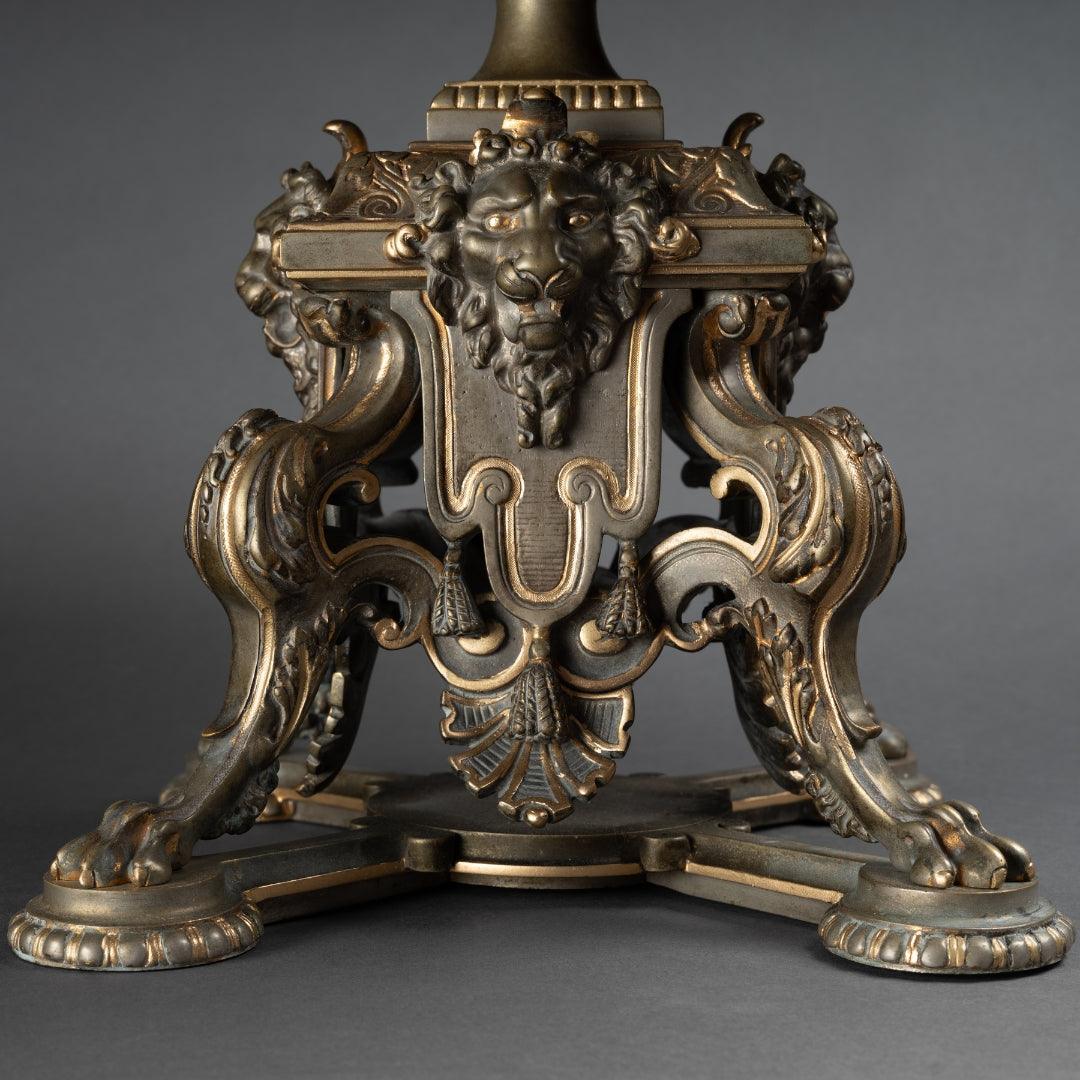 A FRENCH NAPOLÉON III ROUGE GRIOTTE MARBLE AND BRONZE TAZZA - Galerie Rosiers