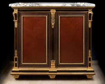 A MAGNIFICENT AND VERY HIGH-QUALITY FRENCH 19TH CENTURY ORMULU MOUNTED AMARANTH, MAHOGANY and EBONY CABINET SIGNED HENRY DASSON (1825-1896) CIRCA 1880 - Galerie Rosiers