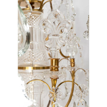 A MONUMENTAL AND SENSATIONAL FRENCH 19TH CENTURY LOUIS THE XV PERIOD ORMOLU AND CRYSTAL CHANDELIER. - Galerie Rosiers