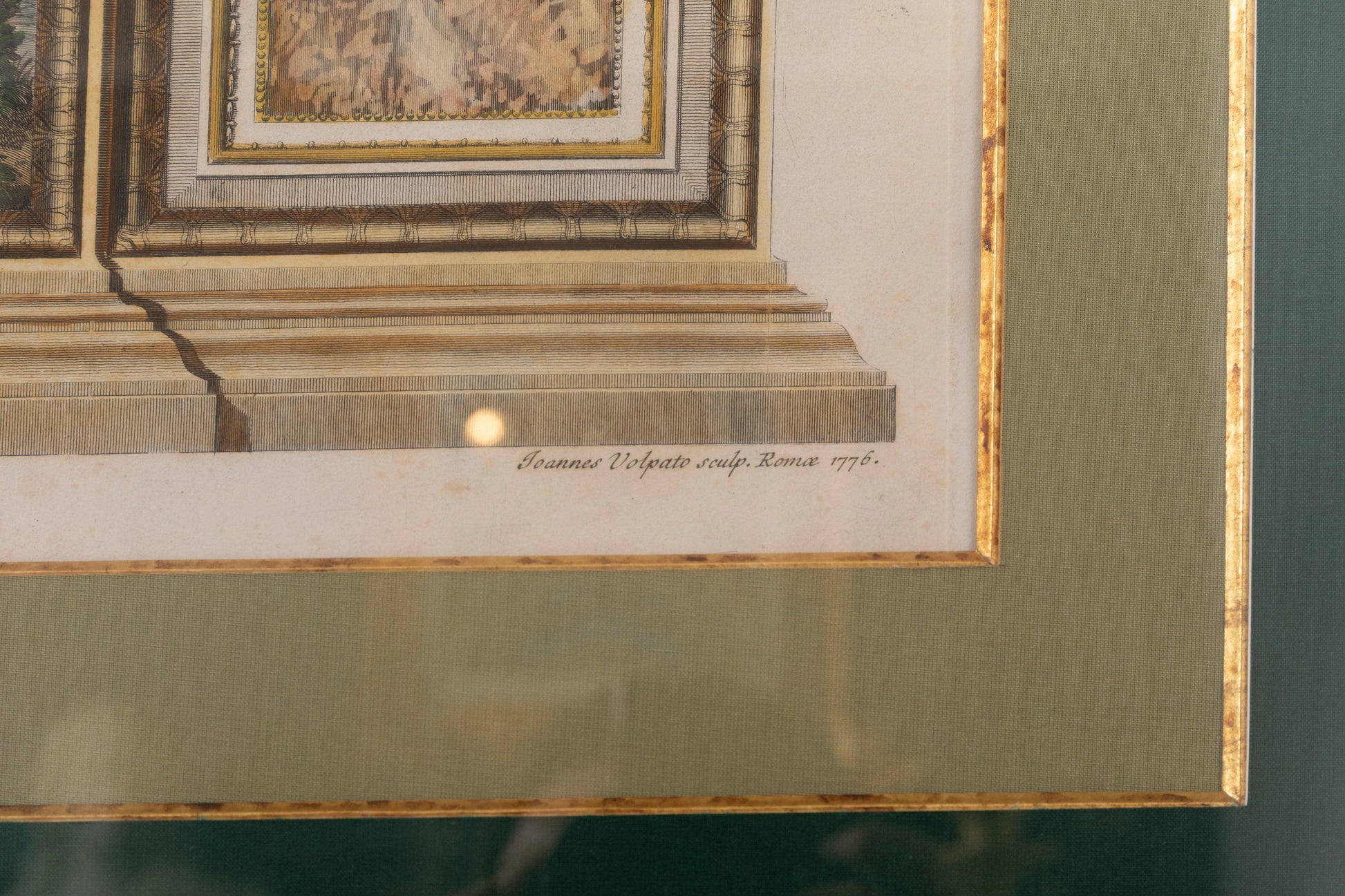 A PAIR OF ITALIAN 18TH CENTURY FRESCO PILASTERS INGRAVINGS by JUANES VOLPATO ROME 1775. - Galerie Rosiers